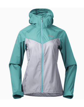 Kurtka softshellowa damska Bergans of Norway Microlight Jacket - AluLtGreenlake-S