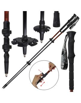 Kijki trekkingowe Alpidex Carbon - brązowy