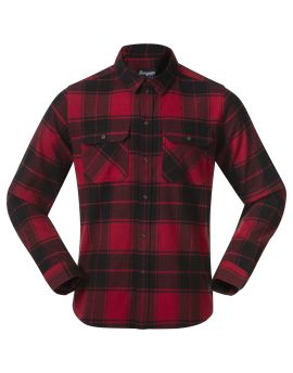 Koszula Męska Bergans of Norway Nordmarka Flannel Shirt Red/Black Check M