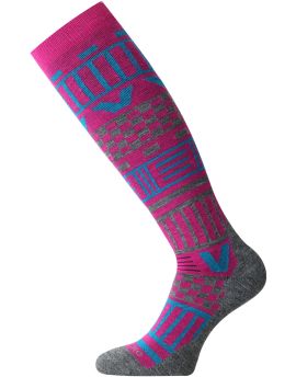 Skarpety Narciarskie Lasting SLA 80% Merino Wool Różowy (408) L (42-45)