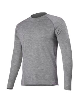 Koszulka męska Lasting Atar 100% Merino Wool Szary melanż (8484)