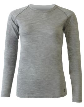 Koszulka damska Lasting Atila 100% Merino Wool Szary melanż (8484)