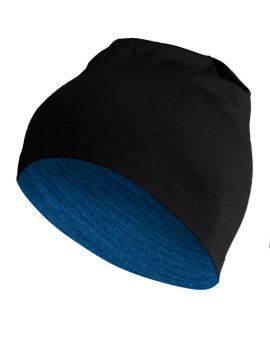 Czapka Lasting BONY 100% Merino Wool Czarny/Niebieski (90515) L/XL