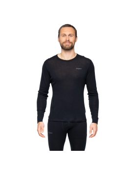 Koszulka Termoaktywna Męska Bergans of Norway Dual Merino Long Sleeve Black