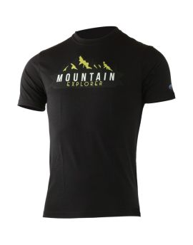 Koszulka męska Lasting EXPLORER 100% Merino Wool Czarny (9090) S