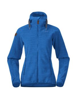 Polar damski Bergans of Norway Hareid Fleece W Jacket - Dark Riviera Blue Melange-L