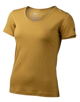 Koszulka damska Lasting IRENA 100% Merino Wool Żółty (2424)