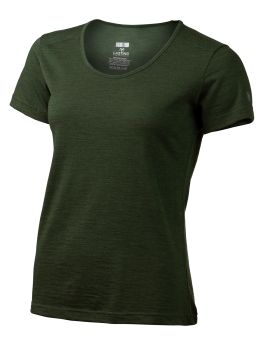 Koszulka damska Lasting IRENA 100% Merino Wool Zielony (6160)