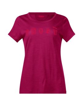 Koszulka damska Bergans of Norway Backpack Wool W Tee-malinowy-M