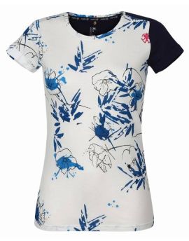 Koszulka damska Rafiki Chulilla Print - Indigo