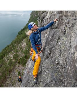 Kurtka softshellowa damska Bergans of Norway Cecilie Mountain Softshell Jacket - Thunder Blue / Light Thunder Blue