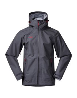 Kurtka membranowa męska Bergans Of Norway Ramberg 3Layer Jacket-szaro-czerwony-S