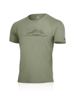 Koszulka męska Lasting LIVIO 100% Merino Wool Zielony (6010) M