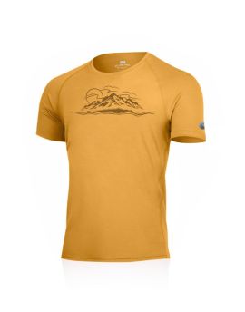 Koszulka męska Lasting LIVIO 100% Merino Wool Żółty (2424) M