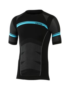 Koszulka rowerowa (bezszwowa) męska Lasting MUT51 Czarny (9050) L/XL