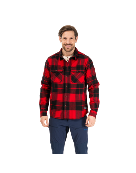 Koszula Męska Bergans of Norway Nordmarka Flannel Shirt Red/Black Check