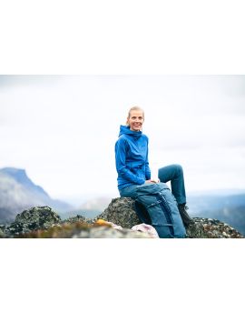 Bluza wełniana (Merino) damska Bergans of Norway Ulstein Wool Hood W North Sea Blue