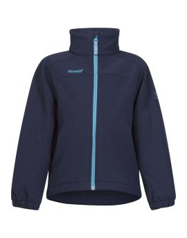 Kurtka dziecięca sofshellowa Bergans of Norway Reine Kids Jacket Navy - Dark Turquoise-110