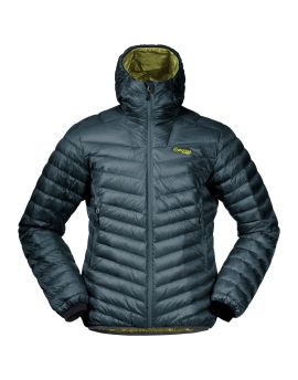 Kurtka puchowa męska Bergans of Norway Senja Down Light Jacket w/Hood - Orion Blue/Green Oasis-XXL
