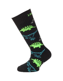 Skarpety Narciarskie Dziecięce/Młodzieżowe Lasting SJD 70% Merino Wool Czarny (965)