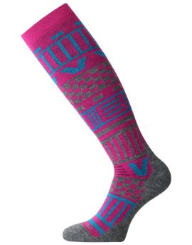 Skarpety Narciarskie Lasting SLA 80% Merino Wool Różowy (408) M (38-41)