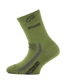 Skarpety Trekkingowe Dziecięce Lasting TJS 70% Merino Wool Zielony (699) S (34-37)