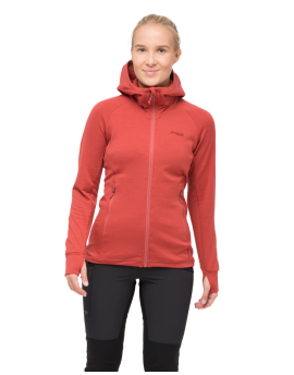 Bluza wełniana (Merino) damska Bergans of Norway Ulstein Wool Hood W North Sea Blue-M