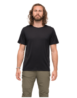 Koszulka męska Bergans of Norway Whenever Merino Tee - Black