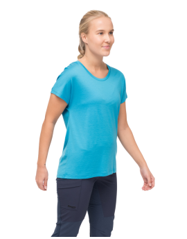 Koszulka damska Bergans of Norway Whenever Merino Tee - Aqua Lagoon