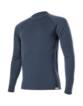 Bluza męska Lasting Wity 100% Merino Wool EXPEDITION Niebieski (5656)