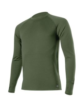 Bluza męska Lasting Wity 100% Merino Wool EXPEDITION Zielony (6262)
