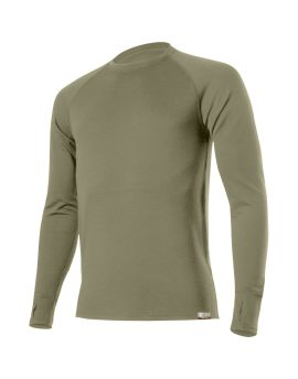 Bluza męska Lasting Wity 100% Merino Wool EXPEDITION Zielony (6767)