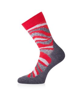 Skarpety trekkingowe Lasting WLF 80% Merino Wool Czerwony (338)