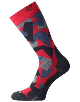 Skarpety Trekkingowe Lasting WOM 85% Merino Wool Czerwony (306) L (42-45)