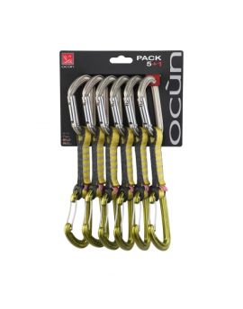 Zestaw ekspresów Ocun Hawk Combi PAD 16mm 5+1-zielony