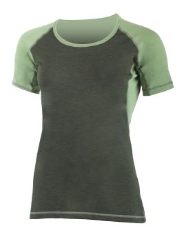 Koszulka damska Lasting Zita 100% Merino Wool HIKING Khaki-Zielony (6160)