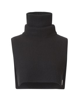 Komin Dzianinowy Bergans of Norway Knitted Neck Warmer 100% Merino Wool Dark Shadow Grey