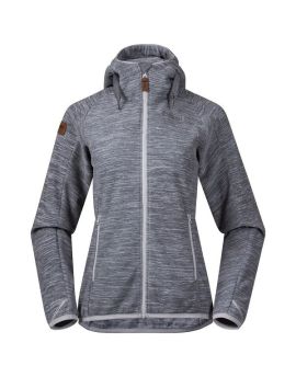 Bluza polarowa damska Bergans of Norway Hareid Fleece Lady Jacket Aluminium Melange XS