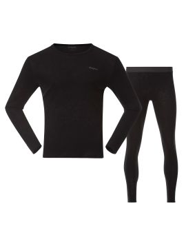 Zestaw bielizny termoaktywnej męskiej 100% Merino Bergans of Norway Allround Merino Black M