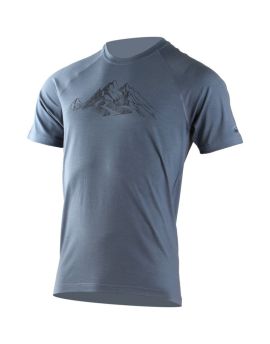 Koszulka męska Lasting Hill 100% Merino Wool HIKING Niebieski (5656) XL