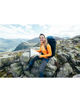 Bluza wełniana (Merino) damska Bergans of Norway Cecilie Wool Hood Lush Yellow/Cloudberry Yellow-M