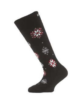 Skarpety Narciarskie Dziecięce/Młodzieżowe Lasting SJA 70% Merino Wool Czarny (900)