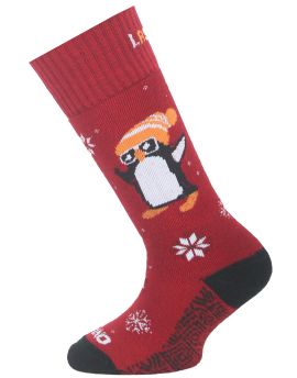 Skarpety Narciarskie Dziecięce Lasting SJT 70% Merino Wool 304 (Czerwony) XS (29-33)