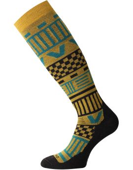 Skarpety Narciarskie Lasting SLA 80% Merino Wool Żółty (200) XL (46-49)