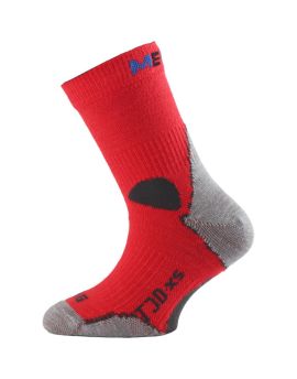 Skarpety trekkingowe dziecięce Lasting TJD 70% Merino Wool Czerwony (306)
