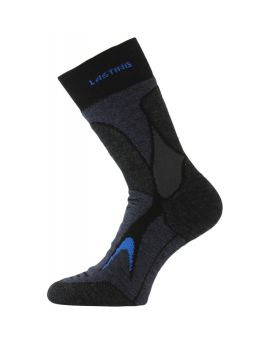 Skarpety Lasting TRX 65% Merino Wool-Czarno-Niebieski (905)-S