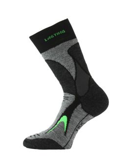 Skarpety Lasting TRX 65% Merino Wool-Czarno-Zielony (906)-XL