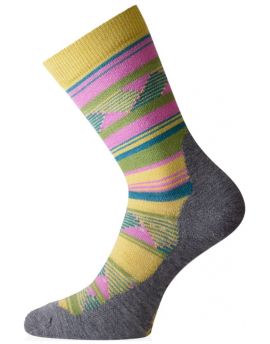 Skarpety trekkingowe Lasting WLI 80% Merino Wool Żółto-Różowy (648) S (34-37)